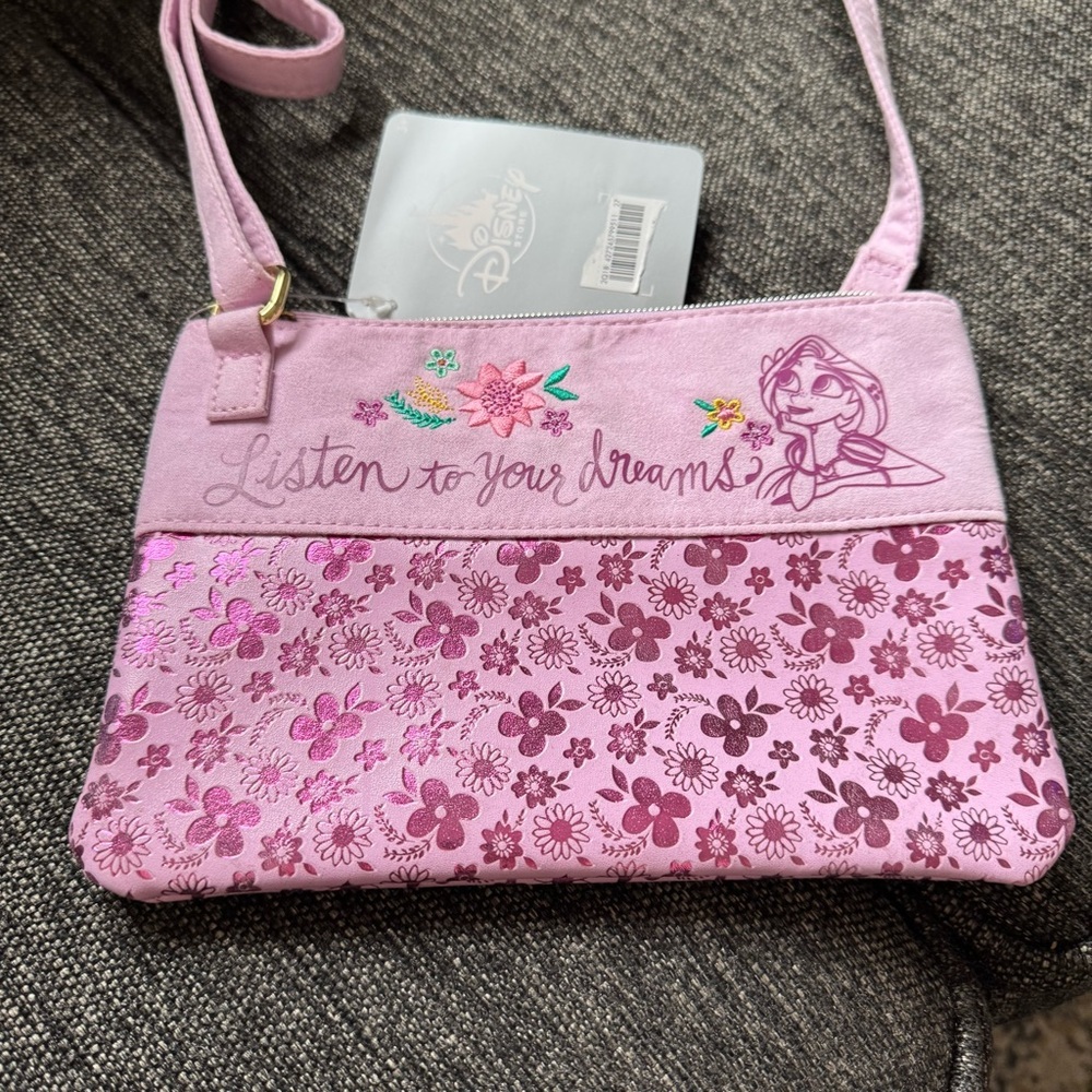Disney Pink Floral Crossbody Bag - Picture 2 of 4